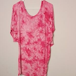 Pink Tie-Dye Women's Top